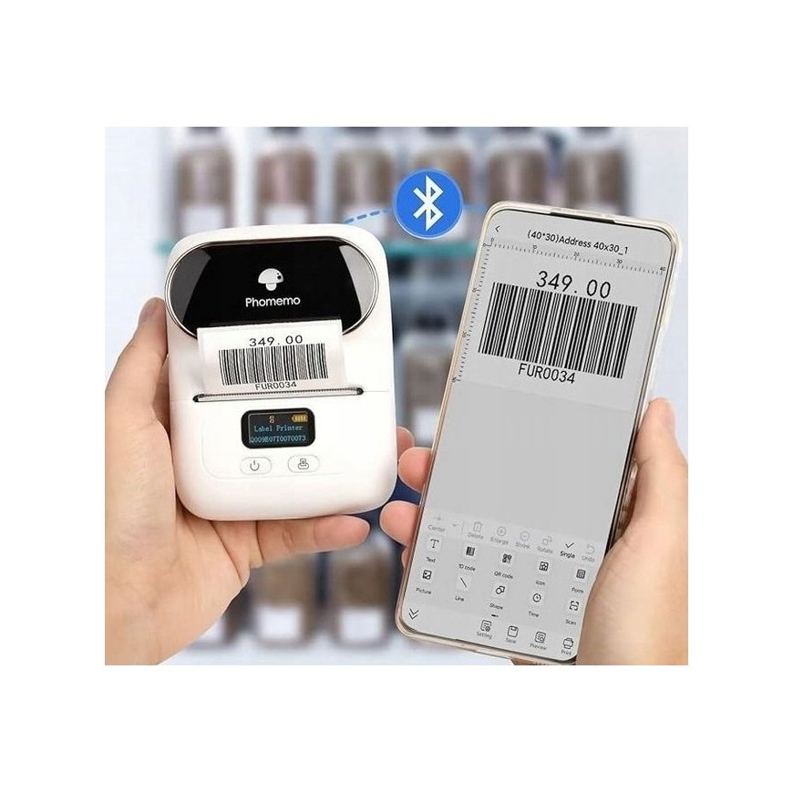 Phomemo printer Termiline Bluetooth Sildiga Kleebiste M110 / Must – 2