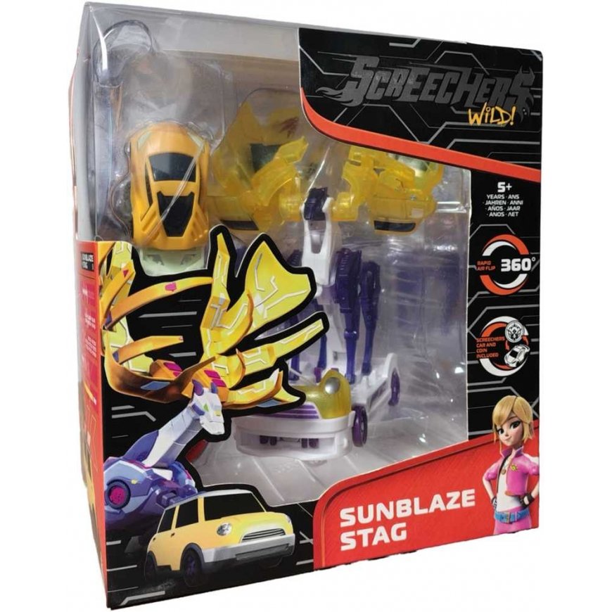«Screechers Wild! Sunblaze Stag Deer» монета набора трансформации автомобиля