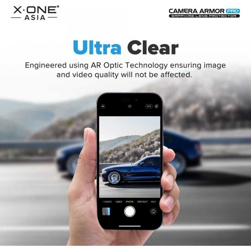 X-ONE Sapphire Camera Armor - designed for Samsung Galaxy S25 – 4