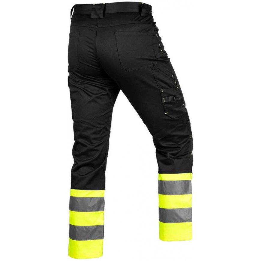 Neo Tools Varoitushousut, mustat ja keltaiset, koko L – 2