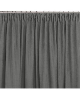 Aizkars MILANA, pelēkā stila, klasiskā, caurspīdīga, pūķa josla, 7,5 cm, šenila, 420x225 HOMEDE