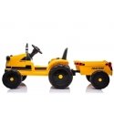 Lean Cars Bērnu elektriskais traktors ar piekabi CH9959 dzeltenā krāsā Lean Cars Bērnu elektriskais traktors ar piekabi CH9959 dzeltenā krāsā