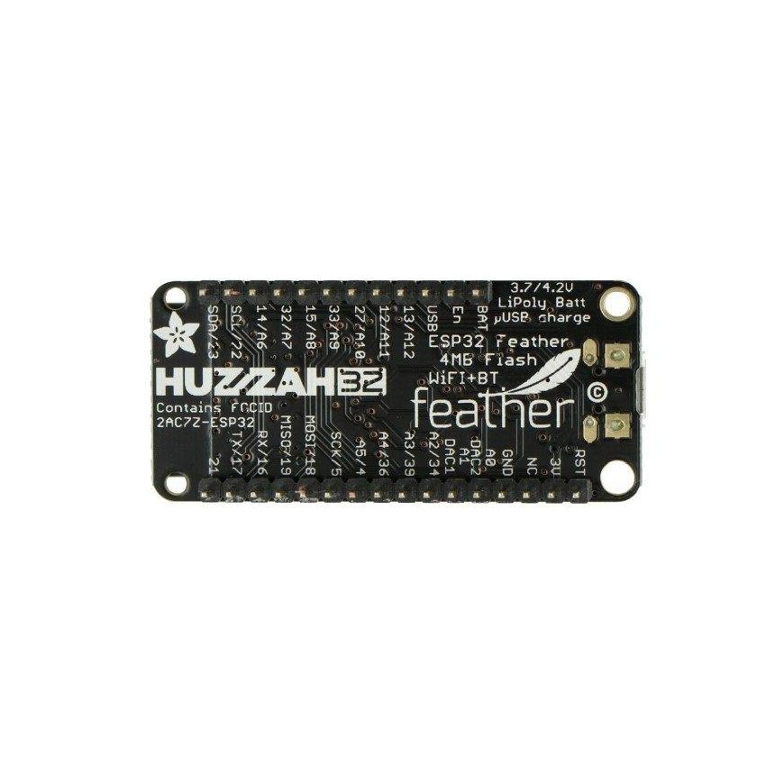 Feather Bang ESP32 module Wi-Fi, Bluetooth GPIO, built-in connections, Adafruit 3591 – 4