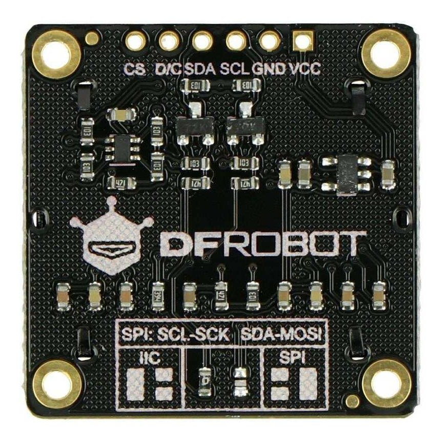 Värviline OLED graafikiekraan 0.96" 128 x 64 px, I2C / SPI, DFRobot DFR0650 – 4