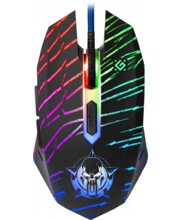 Defender DARK AGENT GM-590L pele Speļu Labā roka USB Type-A Optisks 12800 DPI