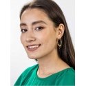 Марк Мэлоун Золотые серьги с кольцами Зои Черные Серьги MCE23010G Марк Мэлоун Золотые серьги с кольцами Зои Черные Серьги MCE23010G