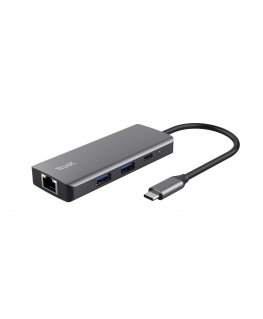 Trust Dalyx USB Veids-C 1000 Mbit/s Sudrabs