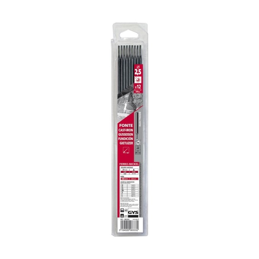 Hitsauskärjet teräkselle GYS 2,5 mm, 12 kpl.