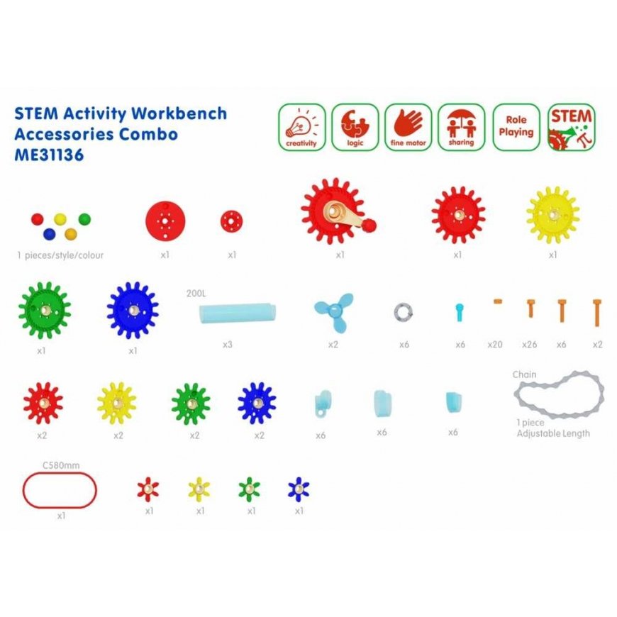 MASTERKIDZ medinės dirbtuvės XXL Montessori STEM su įrankiais ir priedais – 5