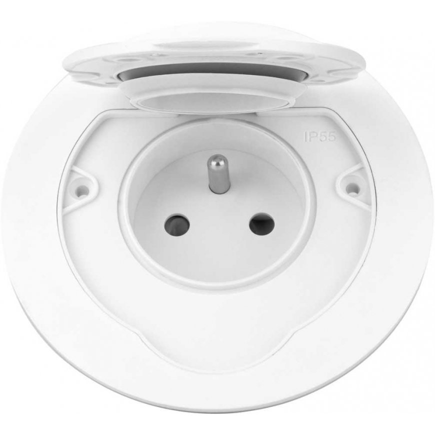 Orno Герметичный круглый электрический разъем, IP55, 1x2P+Z (французский), белый – 2