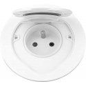Orno Hermetiškas ümmargune elektripistik, IP55, 1x2P+Z (prantsuse), valge Orno Hermetiškas ümmargune elektripistik, IP55, 1x2P+Z (prantsuse), valge