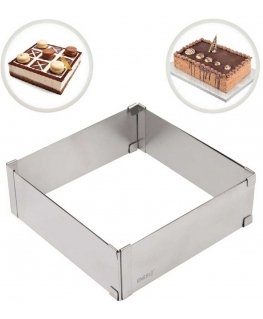 Kungs Hoff REGULĒJAMĀ TORTES FORMĀ 28-15 X 5CM TORTES FORMĀ KONDITERĪJAS RŪŠTELĒ KINGHOFF KH-1906