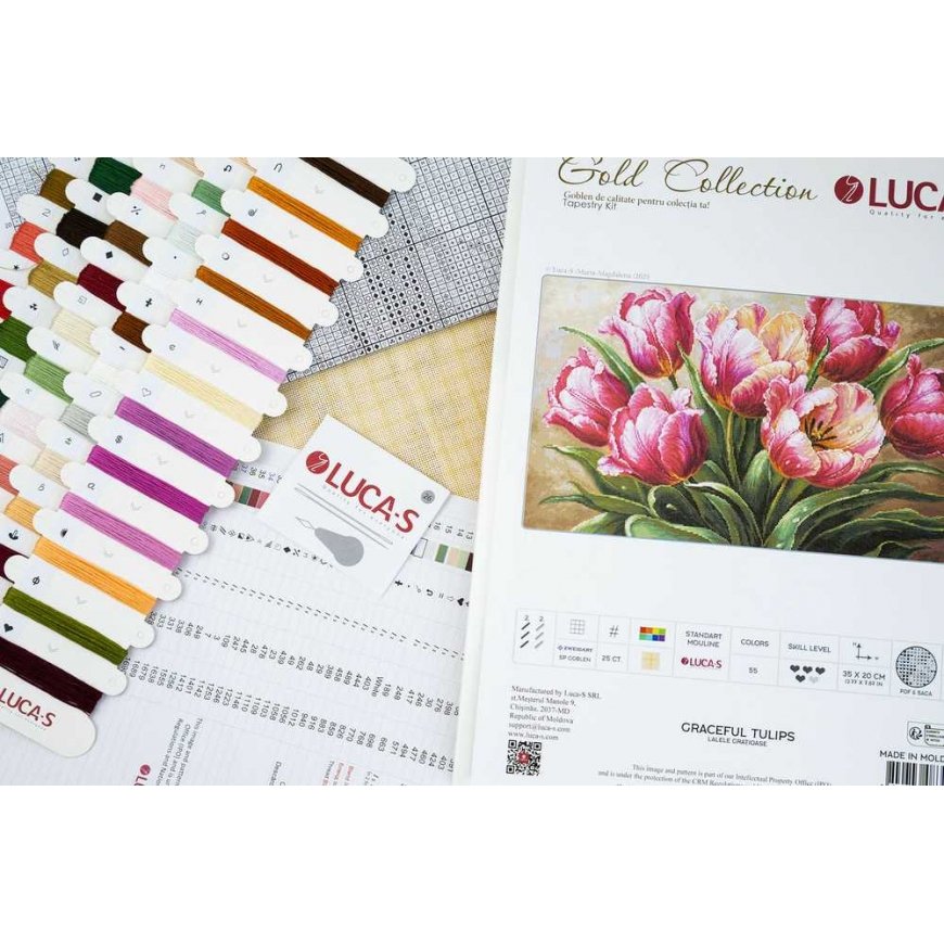 Luca S Kryželiu tikanduse komplekt "Kena tulp" 35x20cm SG718 – 4