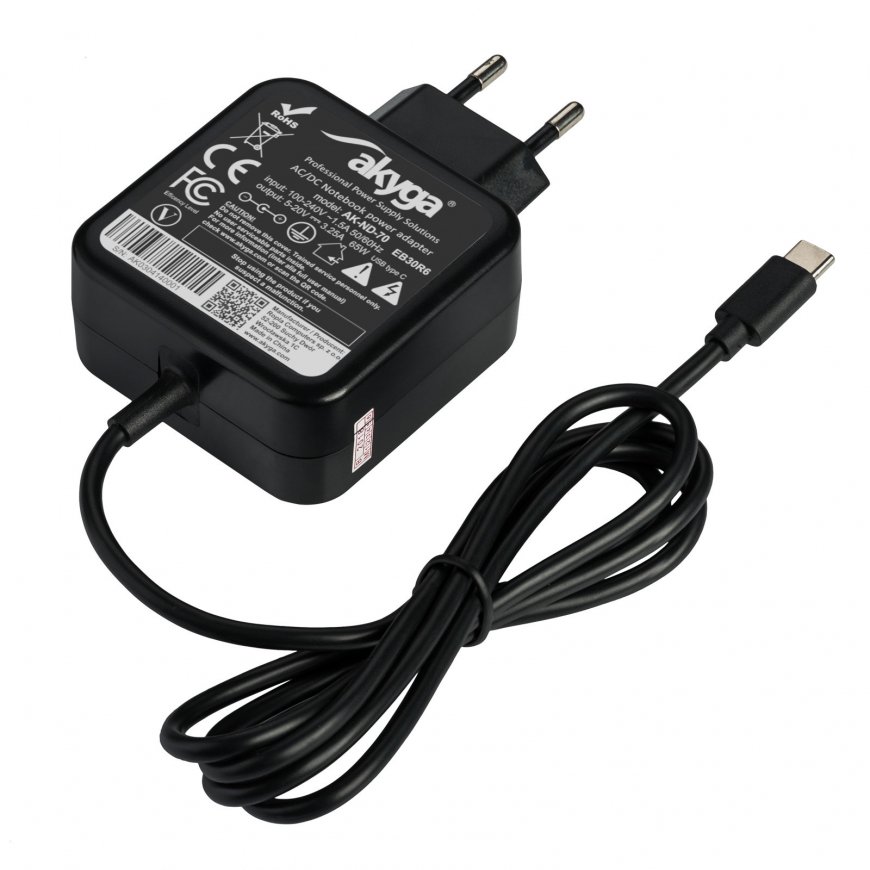 Akyga AK-ND-70 power adapter/inverter Indoor 65 W Black – 2