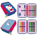 Hello Kitty blue pencil case with 2 compartments Hello Kitty blue pencil case with 2 compartments