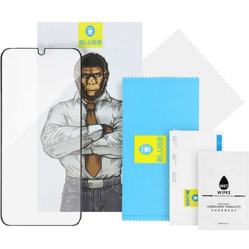 Blueo LCD apsauginis stikliukas 5D Mr. Monkey Glass (Strong HD) Apple iPhone 13 Pro juodas – 4