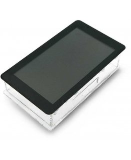 Gravlaser Dėklas skirtas Raspberry Pi ir specialiam 7” jutikliniam ekranui, permatomas