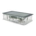Gravlaser Dėklas skirtas Raspberry Pi ir specialiam 7” jutikliniam ekranui, permatomas Gravlaser Dėklas skirtas Raspberry Pi ir specialiam 7” jutikliniam ekranui, permatomas