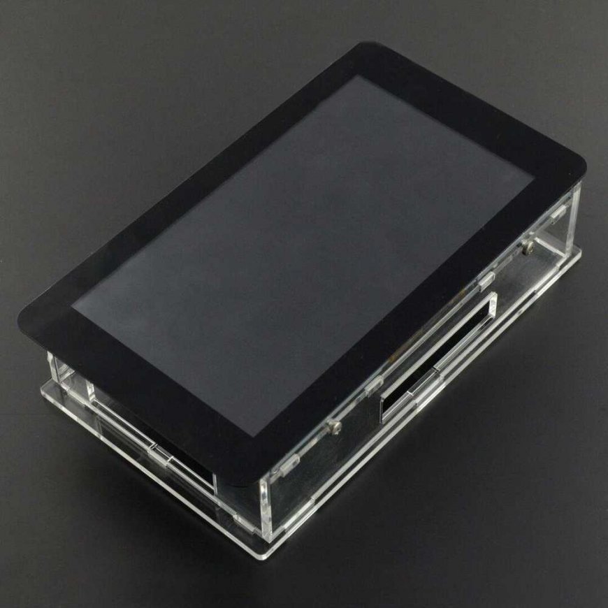 Gravlaser Case designed for Raspberry Pi and special 7” touchscreen, transparent – 4
