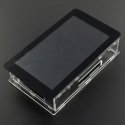 Gravlaser Dėklas skirtas Raspberry Pi ir specialiam 7” jutikliniam ekranui, permatomas Gravlaser Dėklas skirtas Raspberry Pi ir specialiam 7” jutikliniam ekranui, permatomas