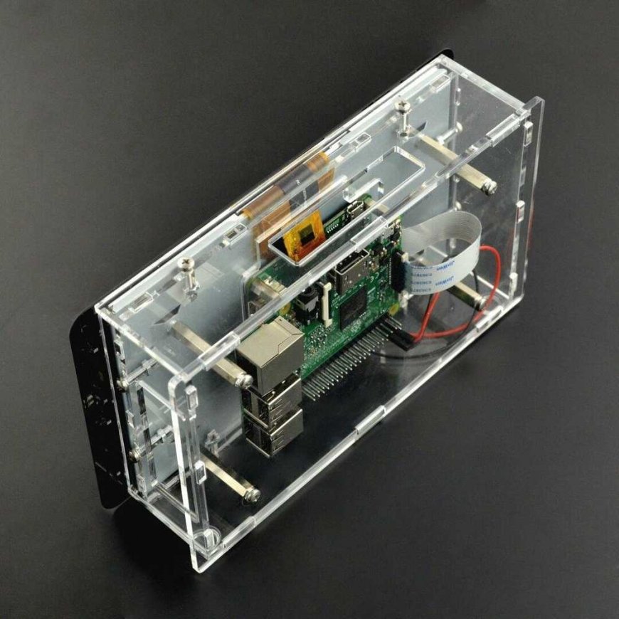 Gravlaser Dėklas skirtas Raspberry Pi ir specialiam 7” jutikliniam ekranui, permatomas – 5
