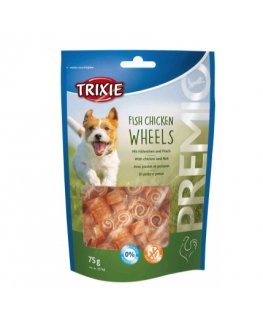 TRIXIE 31748 suņu un kaķu gardums Dzīties pakaļ/suns Uzkodas Cālis, Lasis 75 g