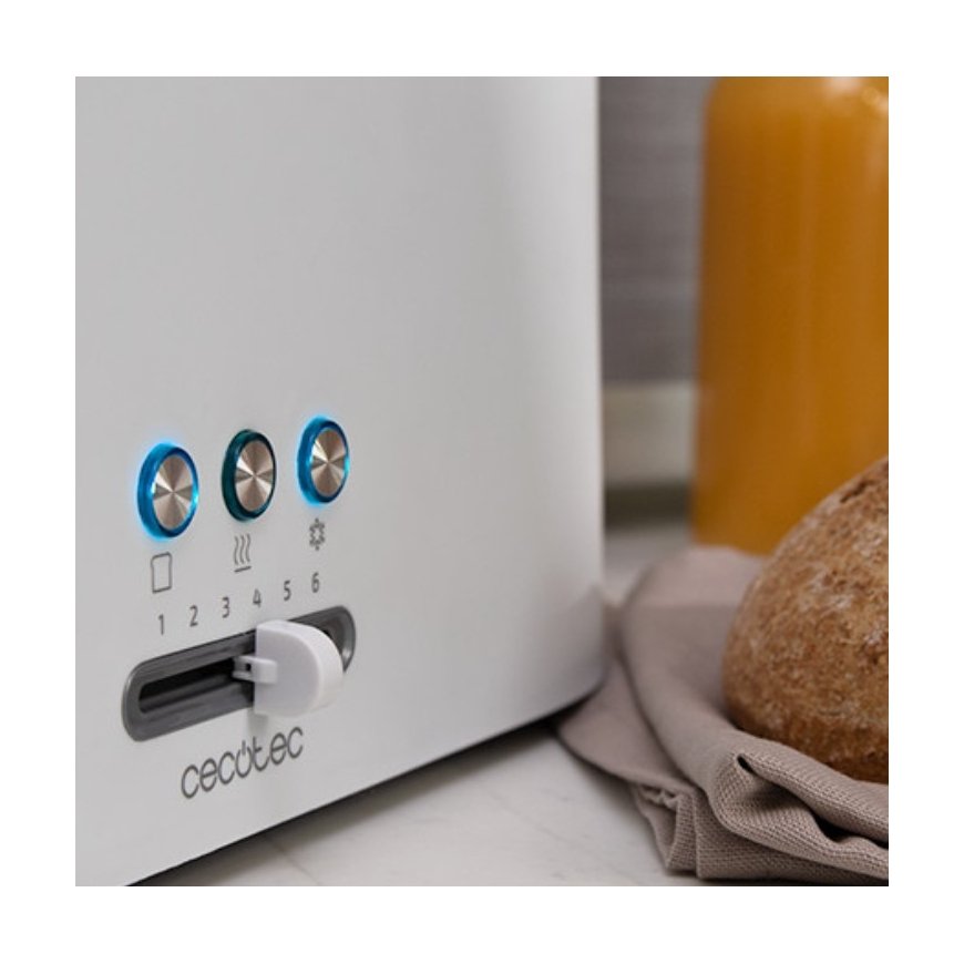 Cecotec 03188 tosteris 6 2 šķēle (-s) 980 W Balts – 5