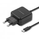 Qoltec 50197 mobiilseadme laadija Nutitelefon, Tahvel Must Vahelduvvool, DC (alalisvool), USB Hoones