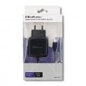 Qoltec 50197 mobiilseadme laadija Nutitelefon, Tahvel Must Vahelduvvool, DC (alalisvool), USB Hoones