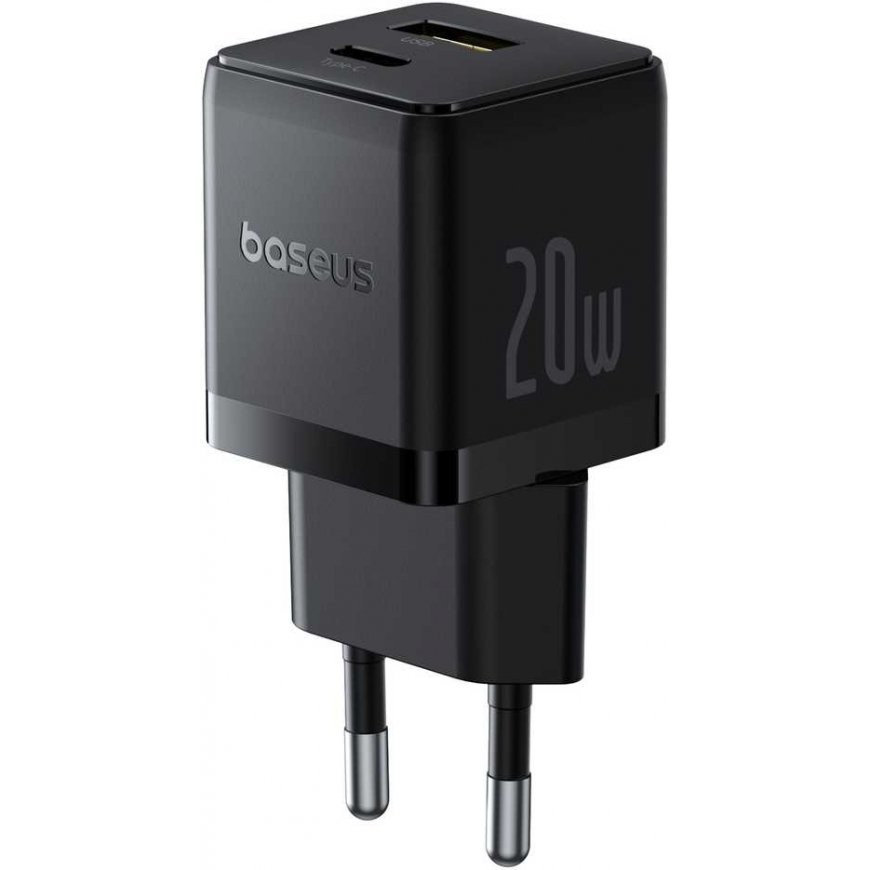 Baseus Wall Charger Palm 20W USB + USB-C QC3.0 PD3.0 with 1m USB-C cable, black – 2