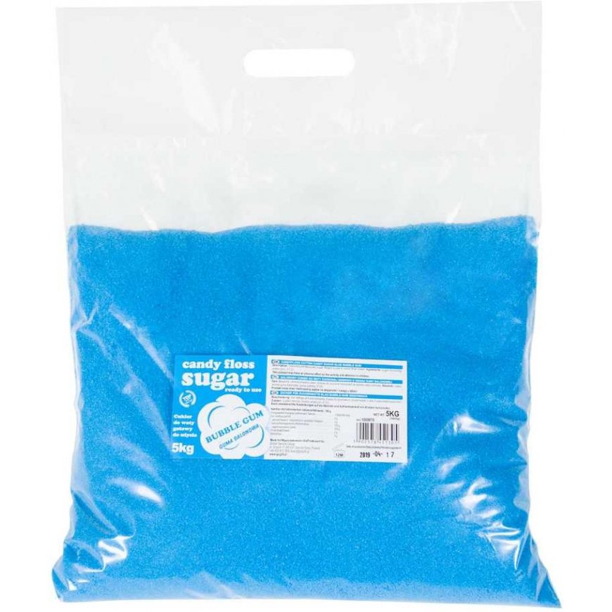 Gsg24 Värillinen sinisen sokerivillan maku, jossa on purukumimaku, 5kg – 2