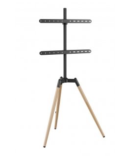 Gembird TVS-65S-01 televizoriaus laikiklis 165,1 cm (65") Juoda, Medis