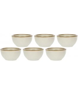 ROSE&TULPPANIT KONSERTTI IVORY 6 pyöreän kulhon sarja, 7 cm