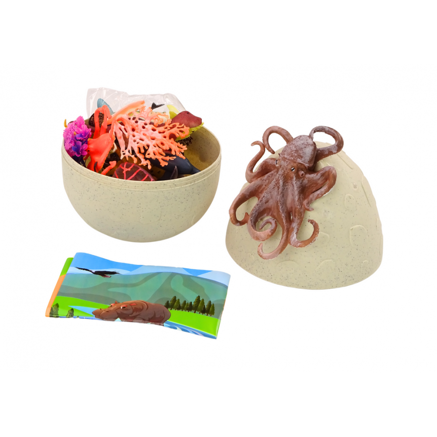 Lean Toys Sea Animals and Plants Figurines in Egg – 5