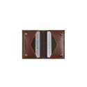EXENTRI Miniwallet Wallet Brown Nylon, Leather, Stainless steel EXENTRI Miniwallet Wallet Brown Nylon, Leather, Stainless steel