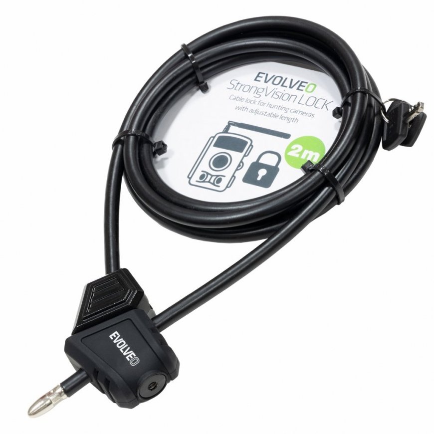 Evolveo Ptero SGVCAMLOCK cable lock Black 2 m – 3