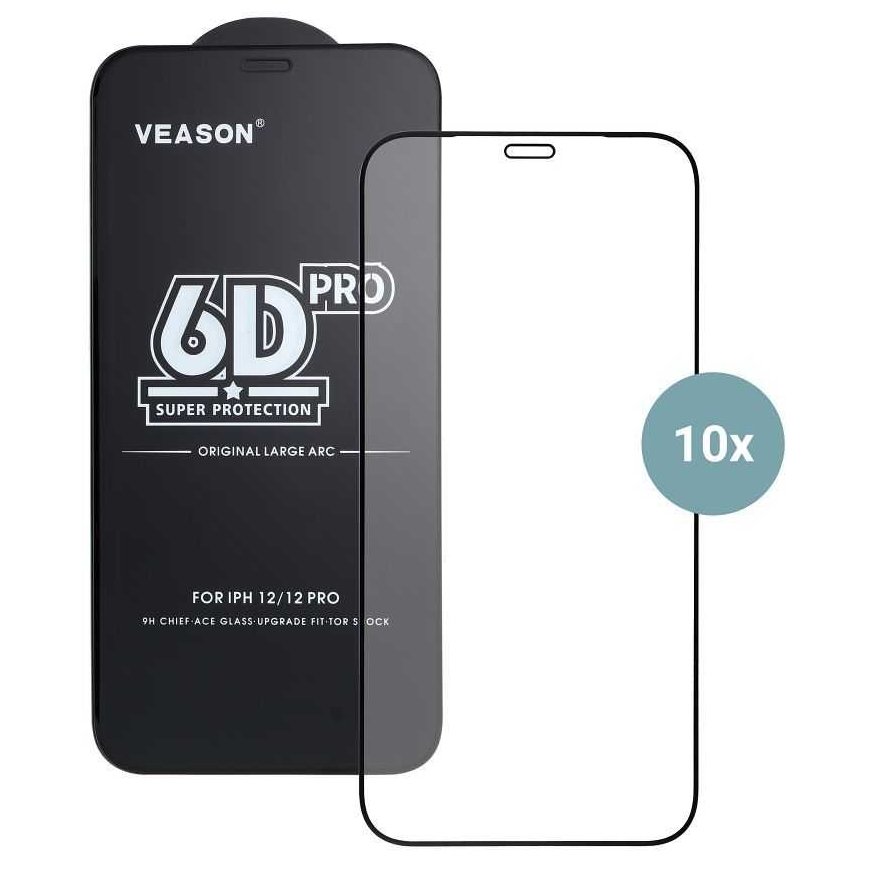 6D Pro Veason klaas (SET 10in1) - mõeldud Xiaomi Redmi 14C must – 3