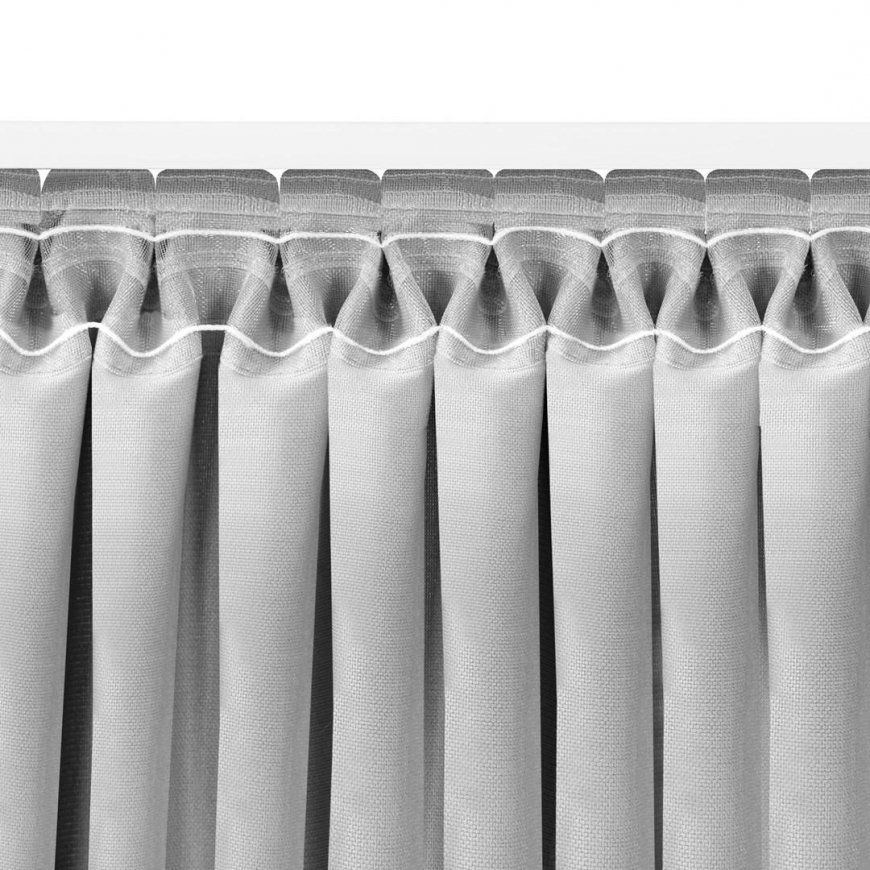 Užuolaida MILANA garstyčių stiliaus klasikinė drakono juosta permatoma 5 cm šenilinė 420x245 HOMEDE – 5