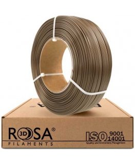 3D-muovi PET-G kultainen (helmi kultainen) 1,75 mm 1 kg täyttöpakkauksessa Rosa3D