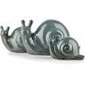 Mondex MAVE Blue Ceramic Snail Figurine 25x14.5x15cm