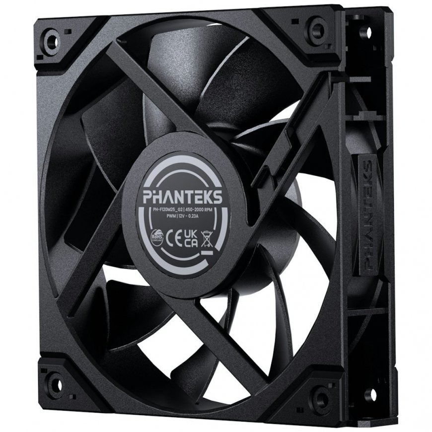 Phanteks M25 Gen2 120 mm PWM tuuletin, musta – 2