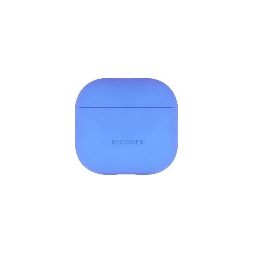 Decoded Silicone Aircase – silicone protective case designed for 4th gen AirPods (blue).