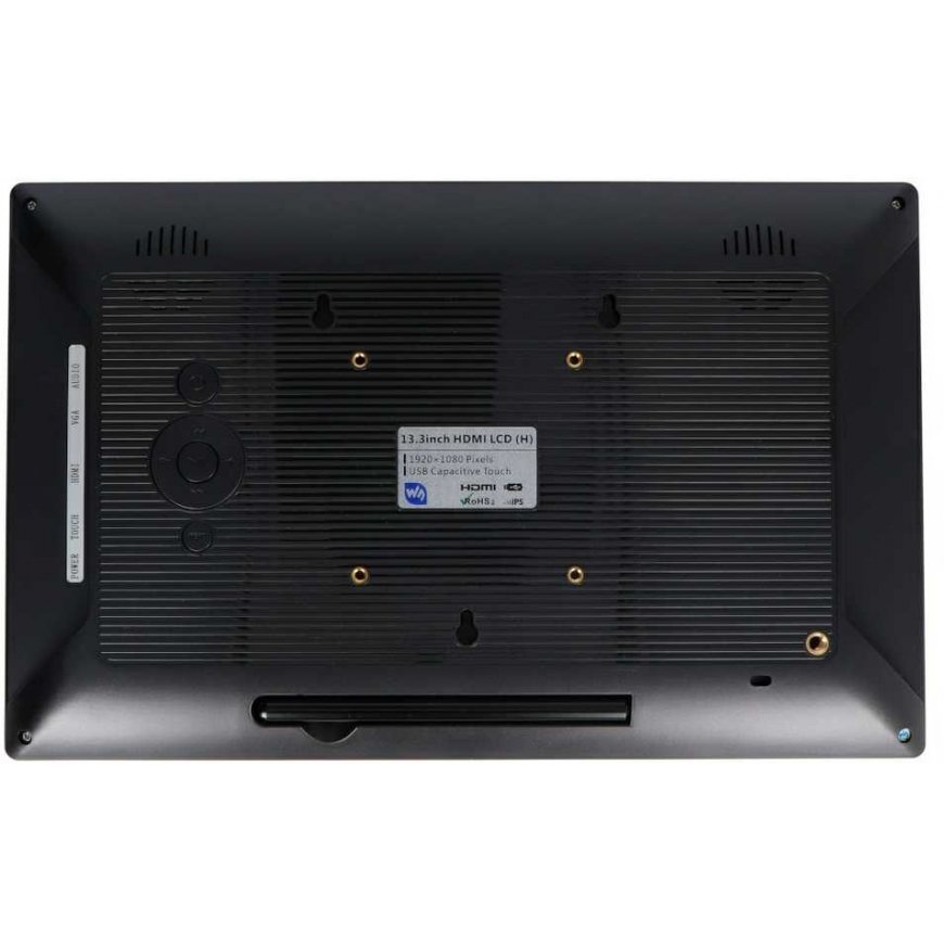 Touchscreen (H) capacitive LCD IPS 13.3 inches 1920 x 1080 pixels HDMI + USB with Raspberry Pi case - Waveshare 16643 – 3
