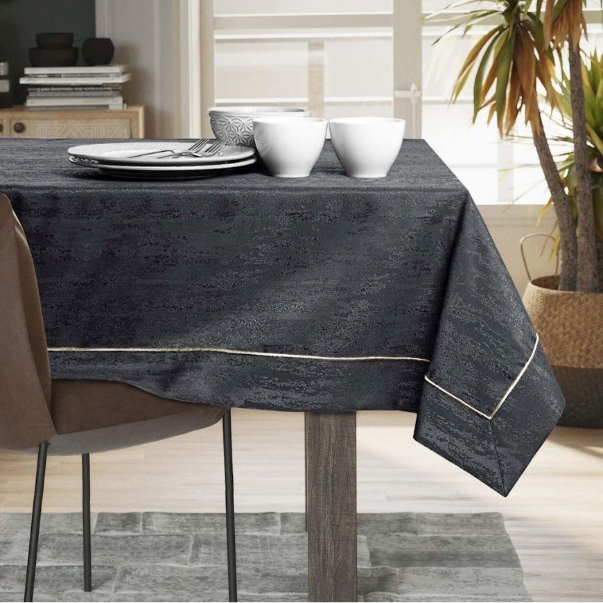 AmeliaHome TCLOTH/AH/VESTA/BRD/PPG/DARKGREY/140X450 – 4