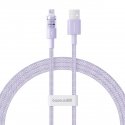 Baseus Gem USB kuni IP 2.4A kiire laadimise kaabel 1 m Lilla
