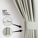 BLACKOUT curtain, cream color, classic, blackout tape, 140x245, AmeliaHome BLACKOUT curtain, cream color, classic, blackout tape, 140x245, AmeliaHome
