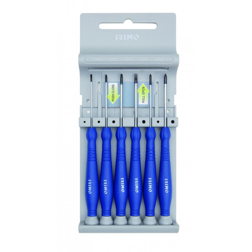 Precision screwdriver set 6 pcs SL, PH Irimo