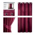 Yöverho renkailla AmeliaHome VELVET 140X245 cm, 1 kpl, väri: viininpunainen