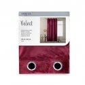 Night curtain with rings AmeliaHome VELVET 140X245 cm, 1 pc., color: wine Night curtain with rings AmeliaHome VELVET 140X245 cm, 1 pc., color: wine