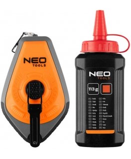 Neo Tools Kreidos līnija 3:1, plastmasas korpuss + sarkana krīta